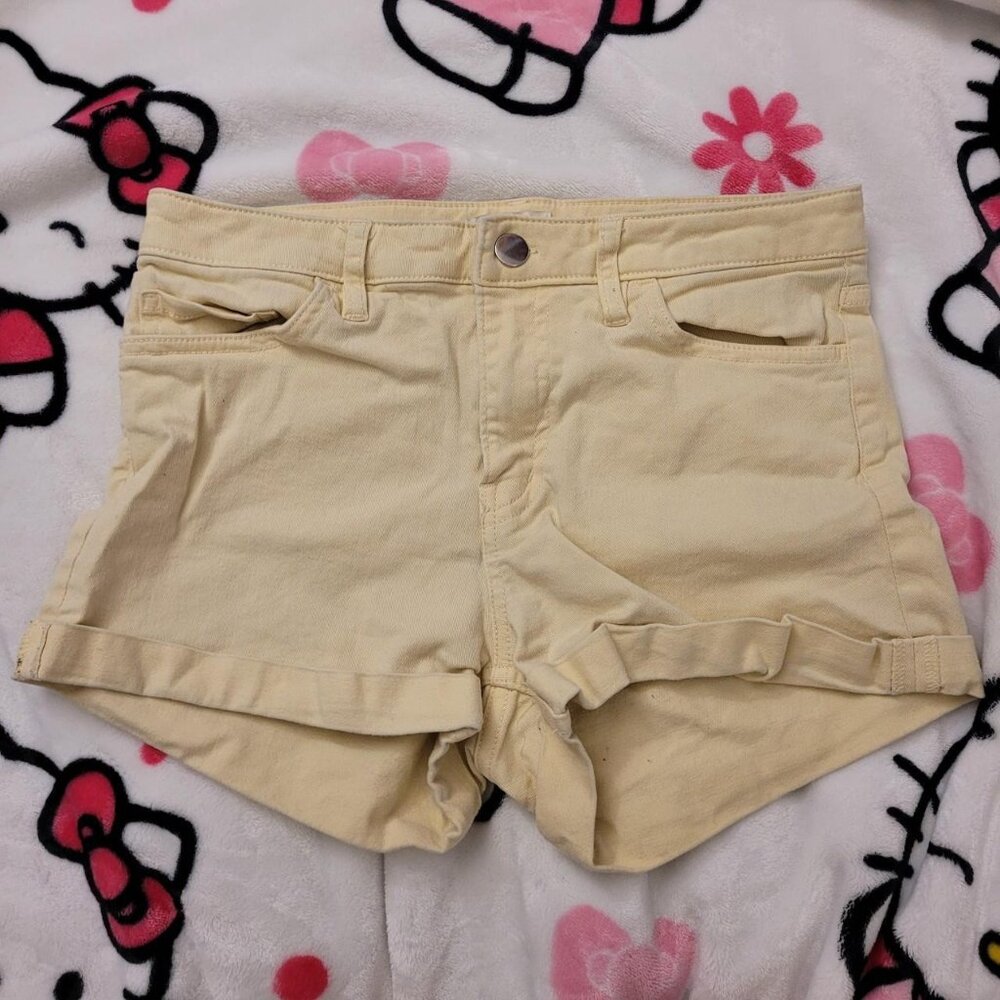 H&M Yellow Jean Shorts